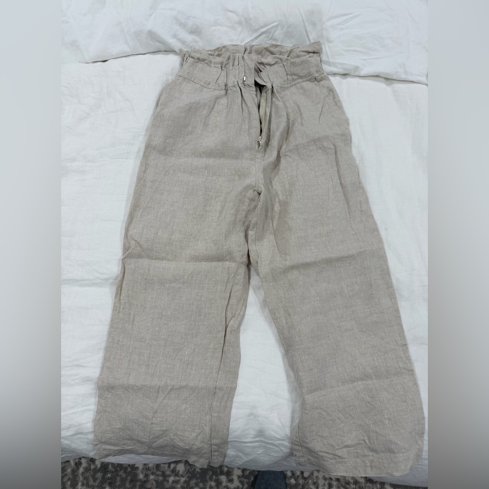 Posse Linen Ducky paper bag pant size S - Picture 3 of 4